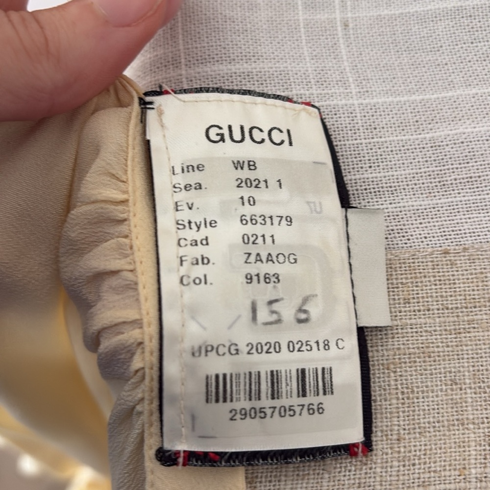 Gucci Cream Ruffle Front Blouse - Picture 7 of 11